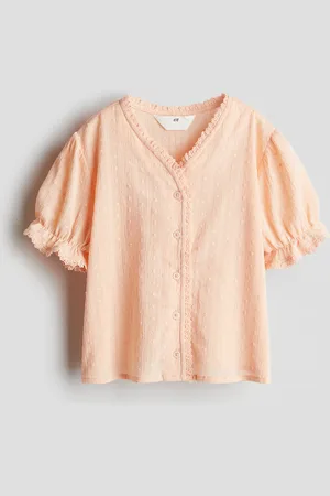 H&M Katoenen blouse met kant
