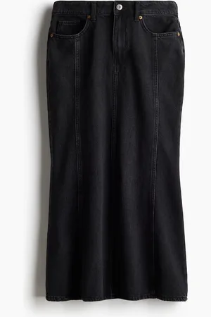 H&M Uitlopende denim rok