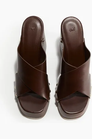 H&M Slip-in sandaletten met sleehak