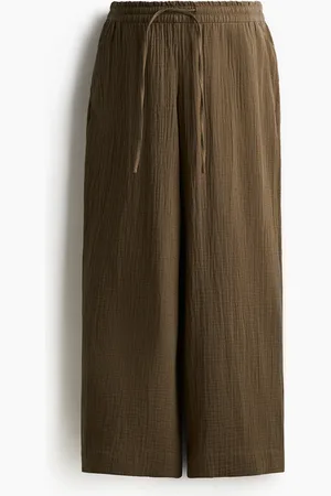 H&M MAMA Wide muslin trousers