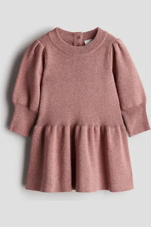 H&M Fijngebreide katoenen jurk