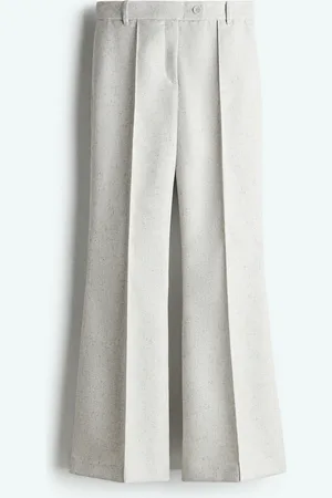H&M Flared broek met persvouwen