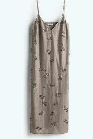 H&M Jurk met kralenborduursel
