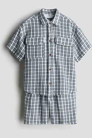 H&M Tweedelige set van katoenen mousseline