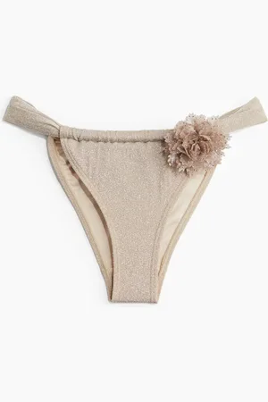 H&M Bikini Brief With Flower Trim