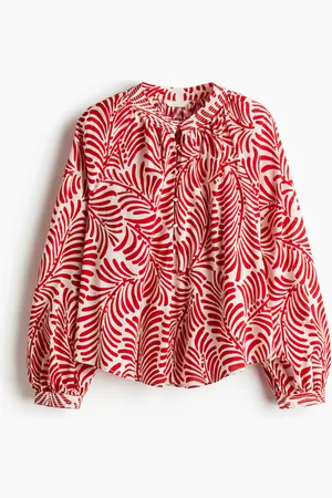 H&M Blouse met halsboordje