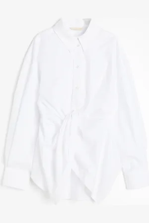 H&M Overhemdblouse met geknoopt detail