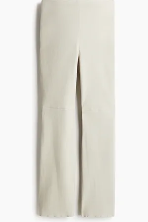 H&M Leren broek - Slim Fit