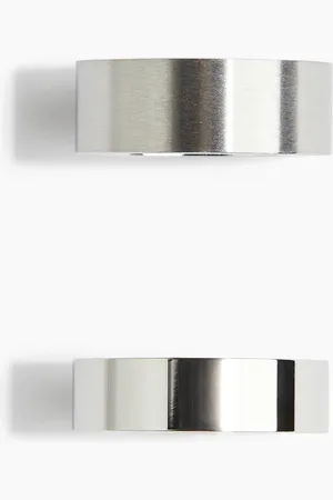 H&M Set van 2 ringen van roestvrij staal
