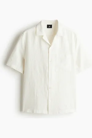 H&M Casual overhemd van linnenmix - Regular Fit