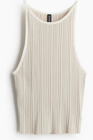 H&M Ribgebreide tanktop