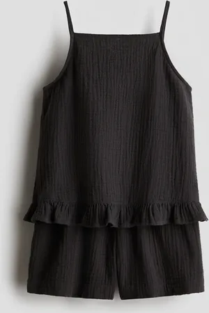 H&M Tweedelige katoenen set - Straptop en short