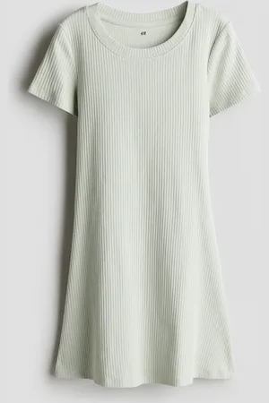 H&M Tricot jurk met korte mouwen