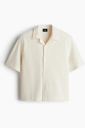 H&M Casual overhemd met wafelstructuur - Loose Fit