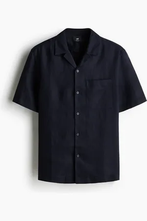 H&M Casual linnen overhemd - Regular Fit
