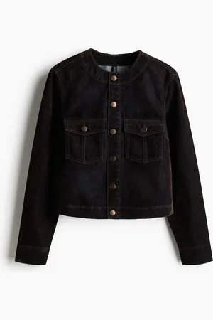 H&M Denim jack met flockcoating