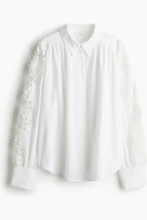 H&M Overhemdblouse met kant