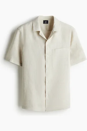 H&M Casual linnen overhemd - Regular Fit