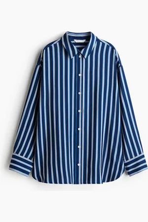 H&M Oversized twill overhemdblouse