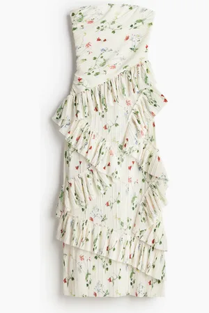 H&M Bandeaujurk met volants