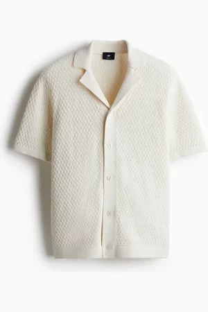 H&M Structuurgebreid casual overhemd - Regular Fit