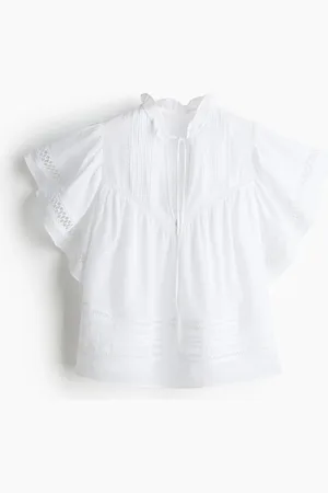H&M Blouse met strikbanden