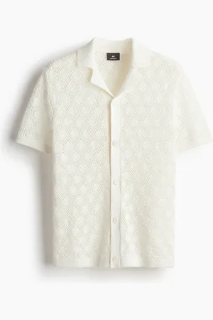 H&M Casual overhemd met gehaakte look - Regular Fit