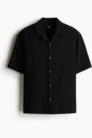 H&M Casual crinkle-overhemd - Loose Fit