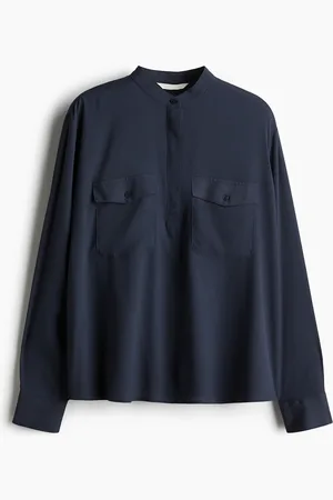 H&M Blouse met halsboordje