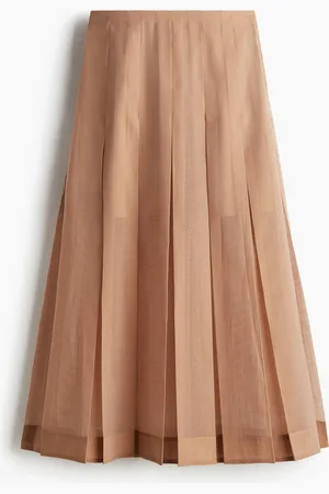 H&M Licht transparante plooirok
