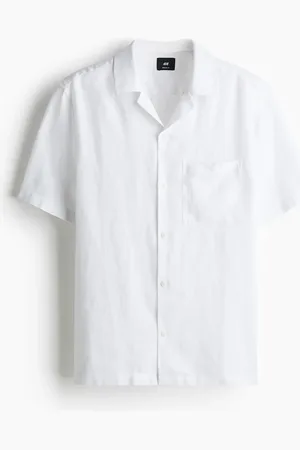 H&M Casual linnen overhemd - Regular Fit