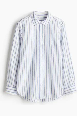 H&M Overhemdblouse van linnenmix