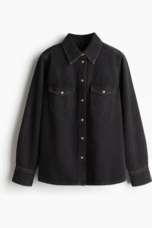 H&M Denim overhemdblouse