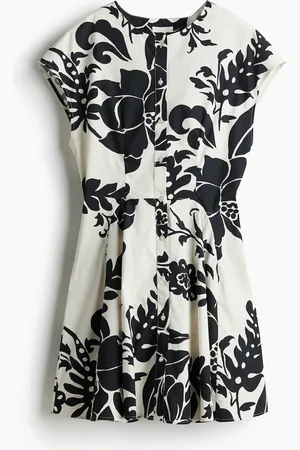 H&M Katoenen doorknoopjurk