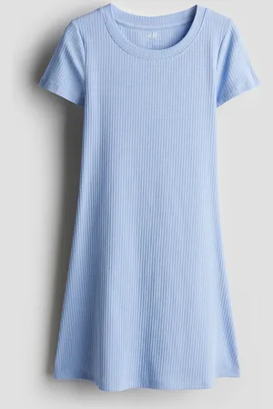 H&M Tricot jurk met korte mouwen