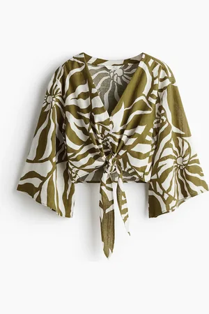 H&M Blouse met strikdetail