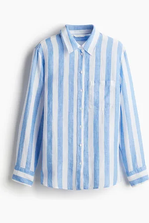 H&M Linnen overhemdblouse