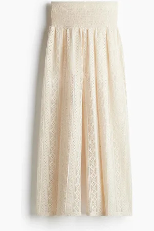 H&M Wijde broek met kanten look