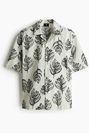 H&M Casual overhemd van linnenmix - Regular Fit