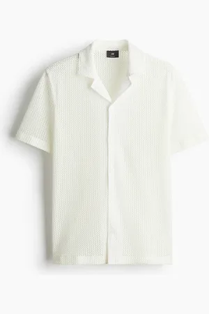 H&M Structuurgebreid casual overhemd - Regular Fit