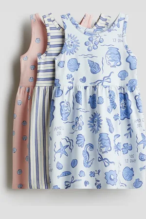 H&M Set van 3 katoenen jurken met print