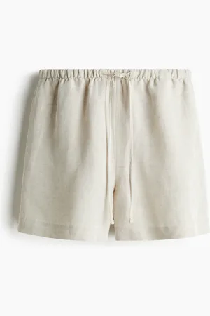 H&M Short van linnenmix met drawstring