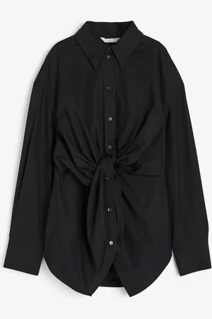 H&M Overhemdblouse met geknoopt detail