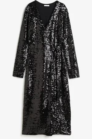 H&M Overslagjurk met pailletten