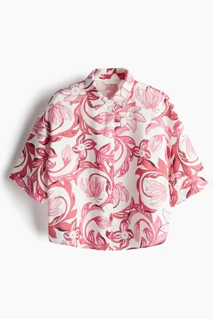 H&M Overhemdblouse met korte mouwen