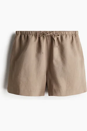 H&M Short van linnenmix met drawstring