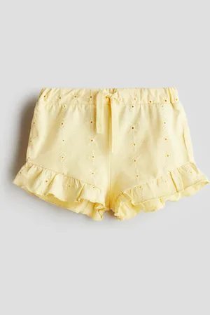 H&M Tricot short met broderie anglaise