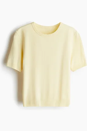 H&M Fijngebreid T-shirt