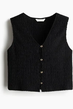 H&M Gilet van structuurtricot