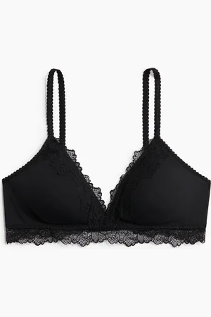 H&M Padded soft-bh van microvezel en kant